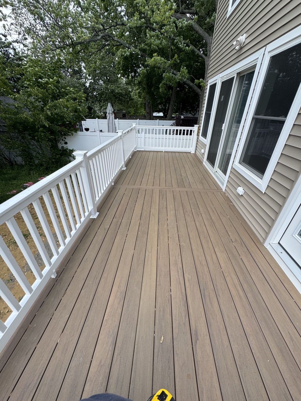 Deck surface and railing detail