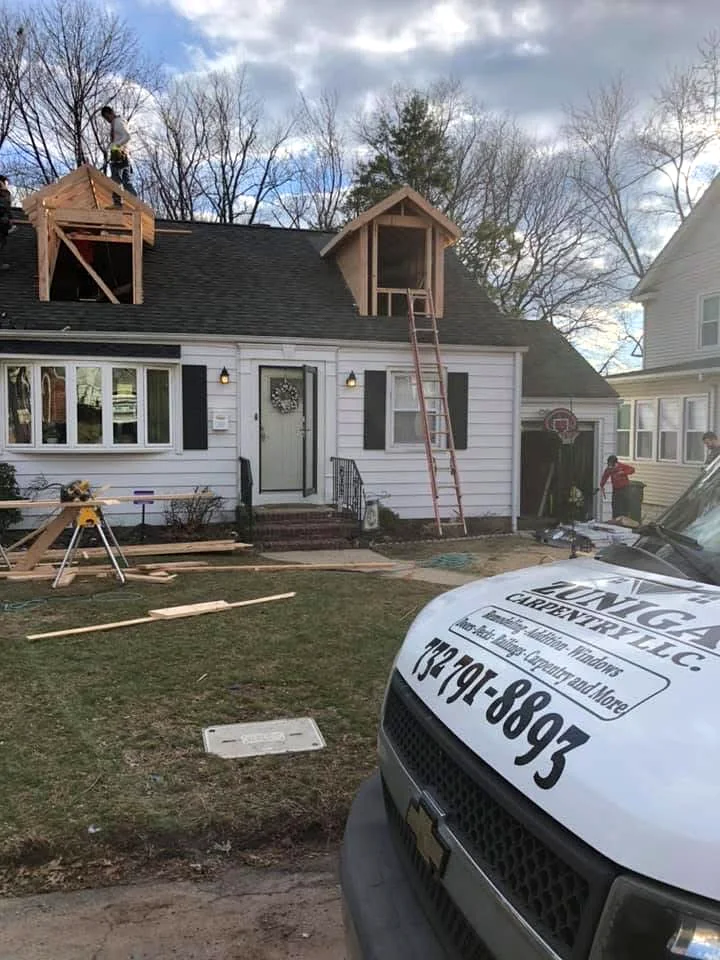 Dormer construction in progress