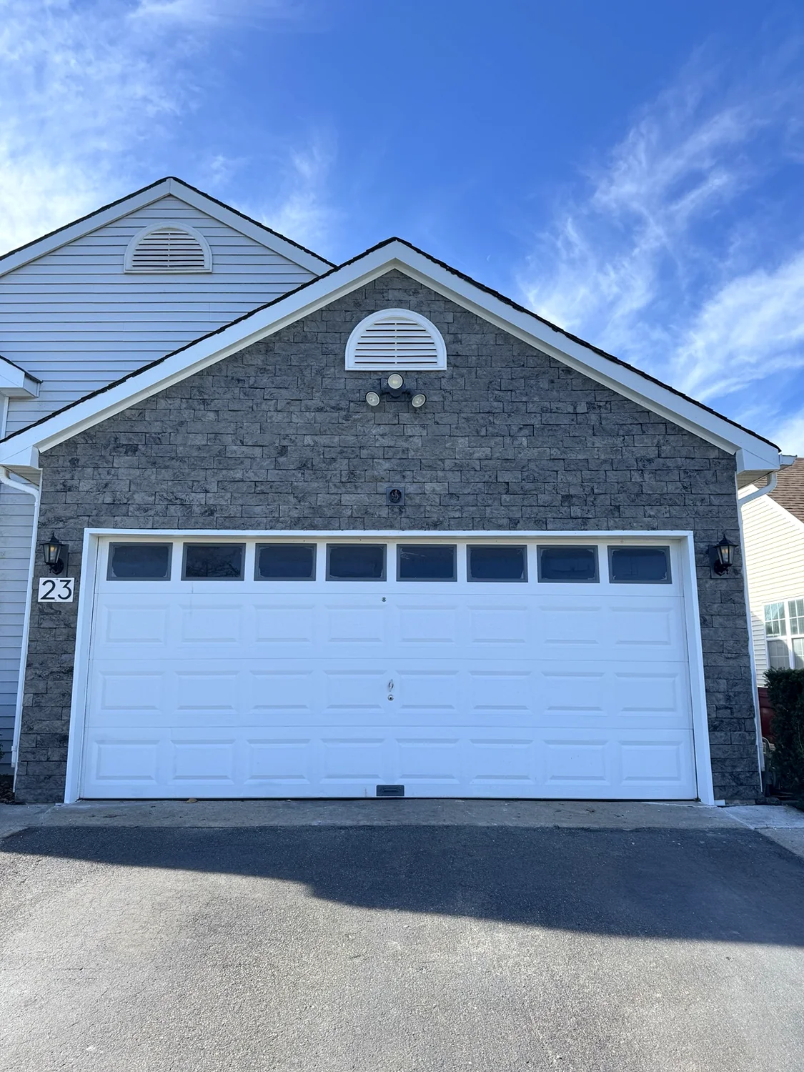 Exterior stone façade renovation