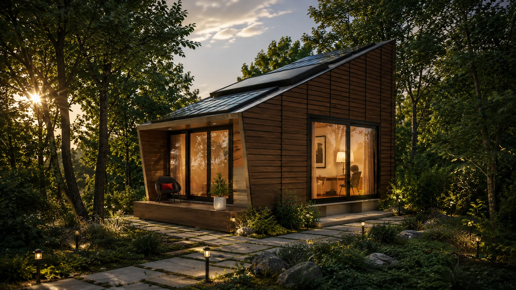 Conceptual modern residential addition visualization by KZR Design Studio